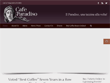 Tablet Screenshot of cafeparadiso.net